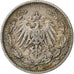 GERMANY - EMPIRE, Guillaume II, 1/2 Mark, 1913, Muldenhütten, Silver