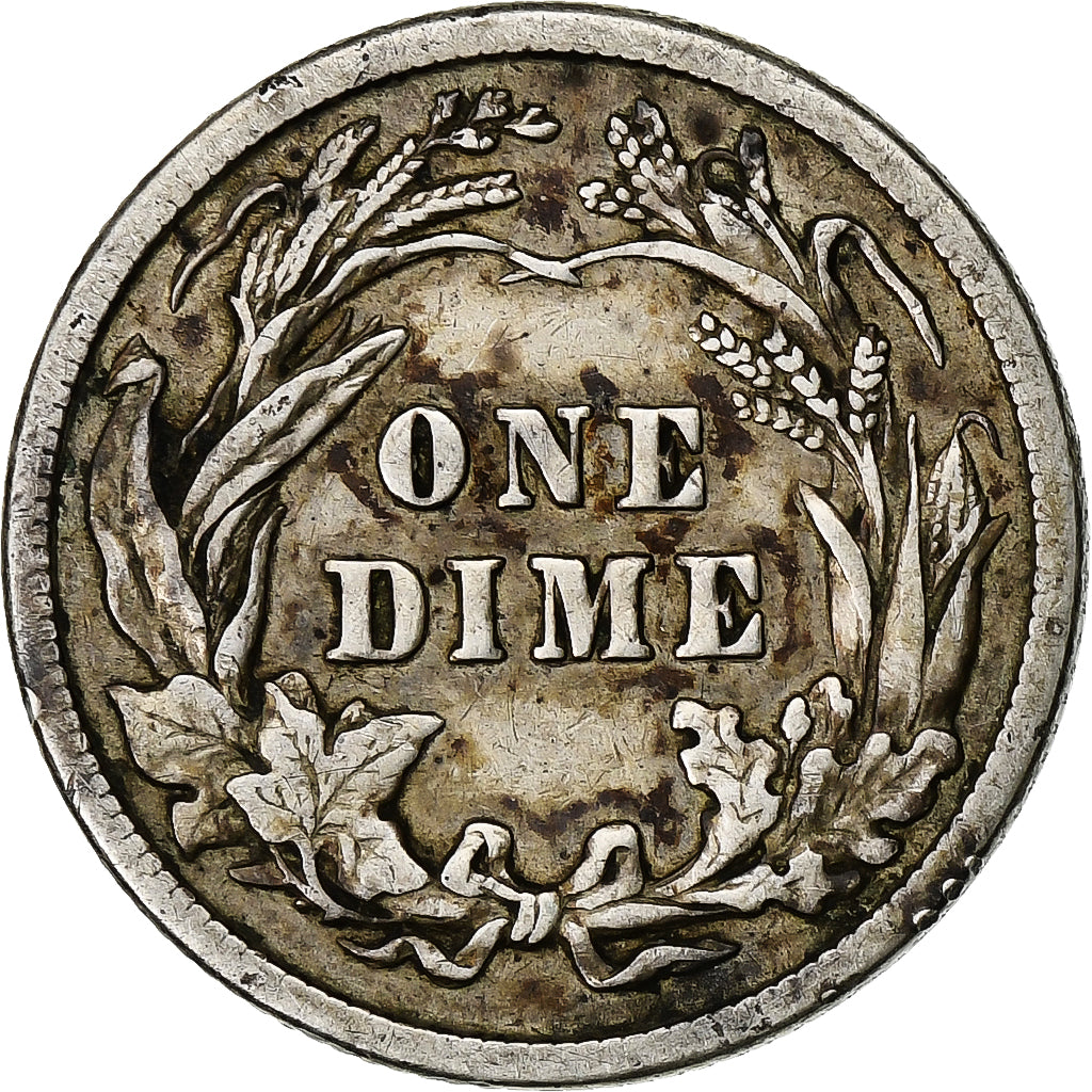 Stati Uniti, Barber Dime, Dime, 1913, U.S. Mint, Philadelphia, BB, Argento, K...