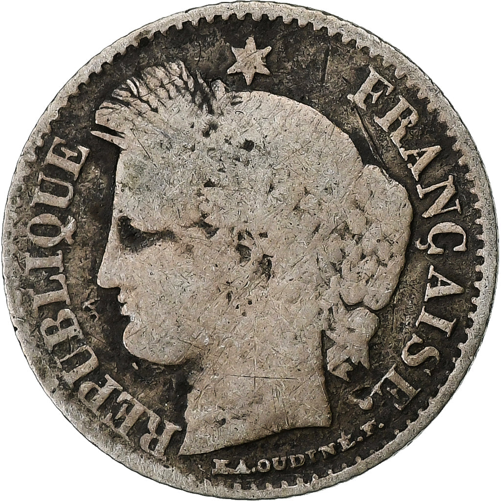 Monnaie, France, Cérès, 20 Centimes, 1850, Paris, TB, Argent, Gadoury:303