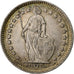 Suiza, 1/2 Franc, 1920, Bern, Plata, MBC, KM:23