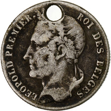 BELGIUM, 1/2 Franc, 1838, KM #6, EF(40-45), Silver, 2.40