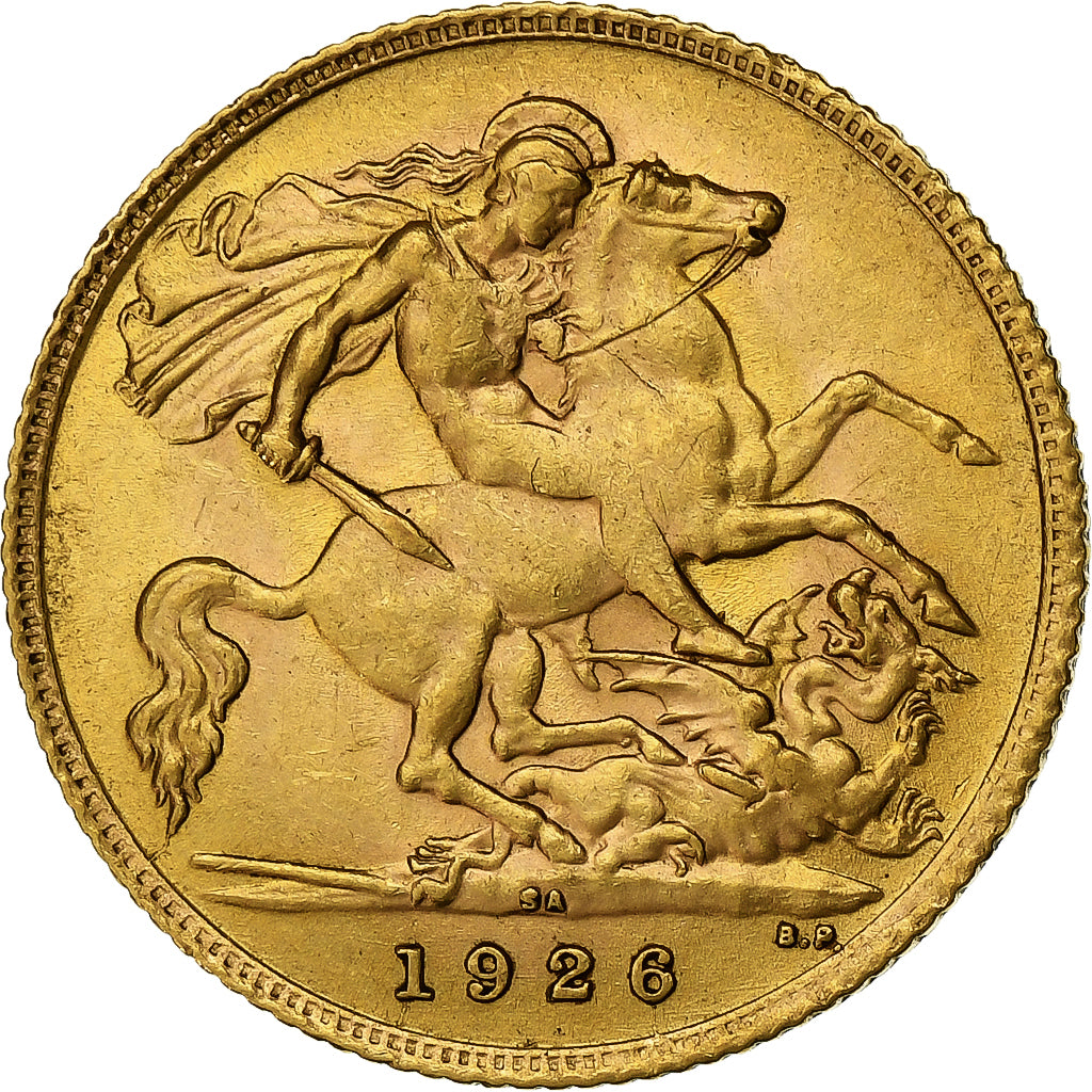 Afrique du Sud, George V, 1/2 Sovereign, 1926, Pretoria, Or, TTB, KM:20