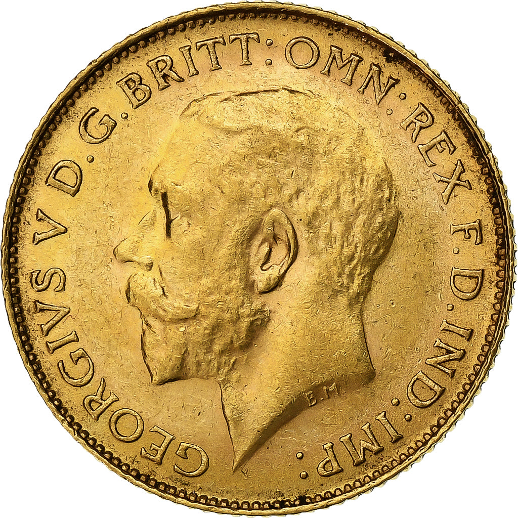 África do Sul, George V, 1/2 Sovereign, 1926, Pretoria, Dourado, AU(50-53)