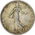 Moneta, Francia, Semeuse, Franc, 1909, Paris, 1 Franc, MB, Argento, KM:844.1