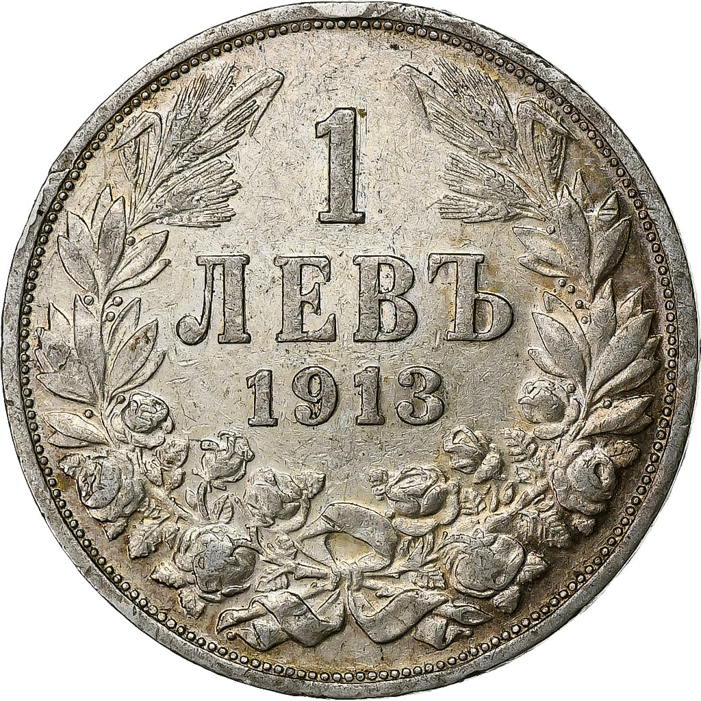 Bulgaria, Ferdinand I, Lev, 1913, Silver, EF(40-45), KM:31
