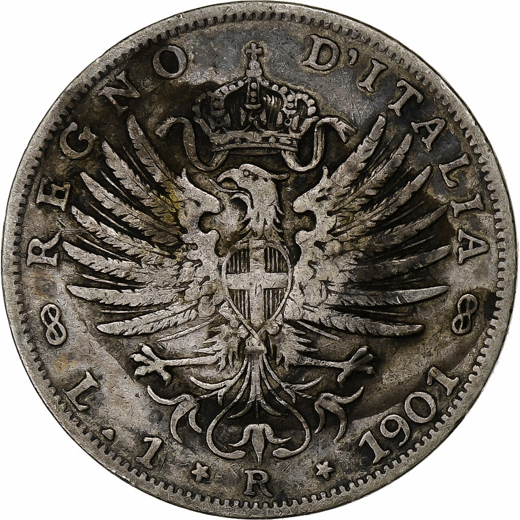 Italien, Vittorio Emanuele III, Lira, 1901, Rome, Silber, SS, KM:32