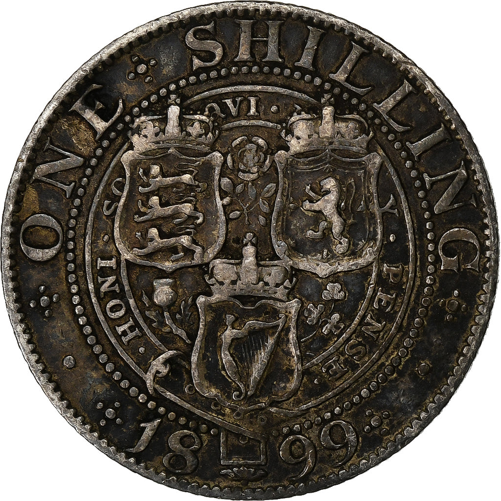 Great Britain, Victoria, Shilling, 1899, Silver, EF(40-45), KM:780