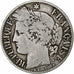 Francja, Franc, Cérès, 1872, Bordeaux, Srebro, VF(20-25), Gadoury:465a