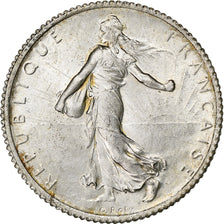 France, Franc, Semeuse, 1920, Paris, Silver, MS(60-62), Gadoury:467, KM:844.1