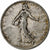 France, Semeuse, Franc, 1909, Paris, TB+, Argent, Gadoury:467, KM:844.1, Le