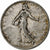 Francia, Semeuse, Franc, 1909, Paris, MB+, Argento, KM:844.1, Gadoury:467, Le