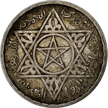 Morocco, Mohammed V, 100 Francs, 1953, Paris, Silver, EF(40-45), KM:52