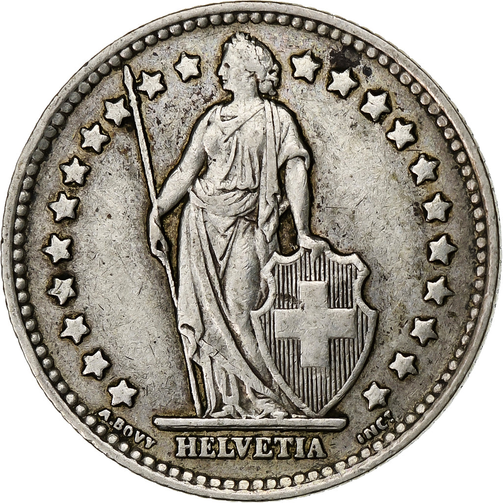Coin, Switzerland, Franc, 1946, Bern, AU(50-53), Silver, KM:24
