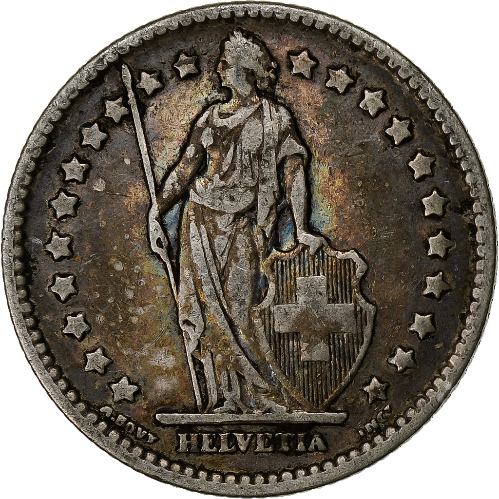 Coin, Switzerland, Franc, 1907, Bern, AU(50-53), Silver, KM:24