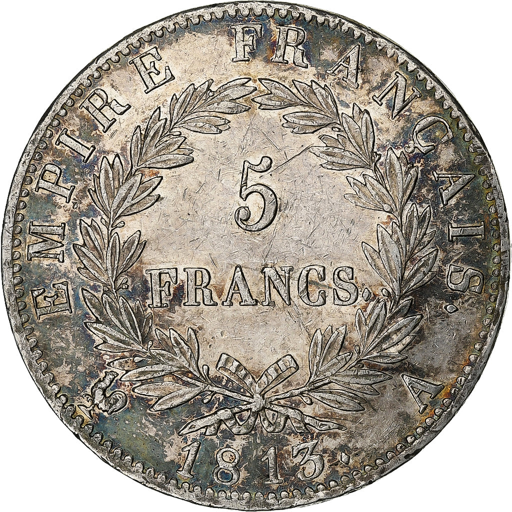 Francia, Napoleon I, 5 Francs, 1813, Paris, Plata, MBC+, Gadoury:584
