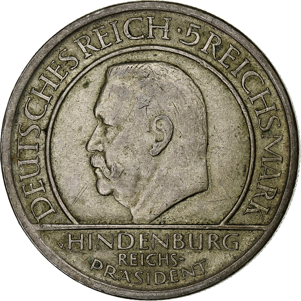 Allemagne, République de Weimar, 5 Mark, 1929, Berlin, Argent, TB+
