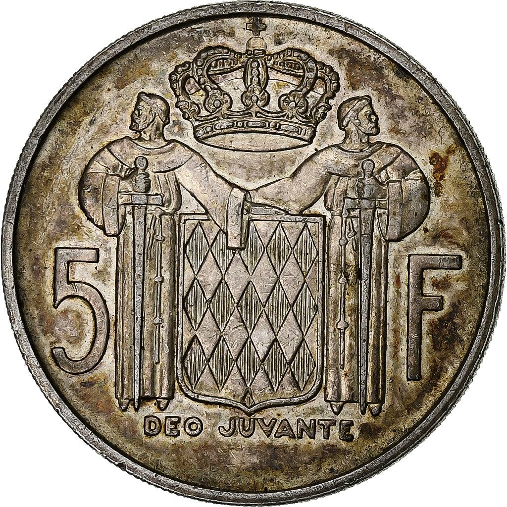 Monaco, Rainier III, 5 Francs, 1960, Argent, SUP, KM:141