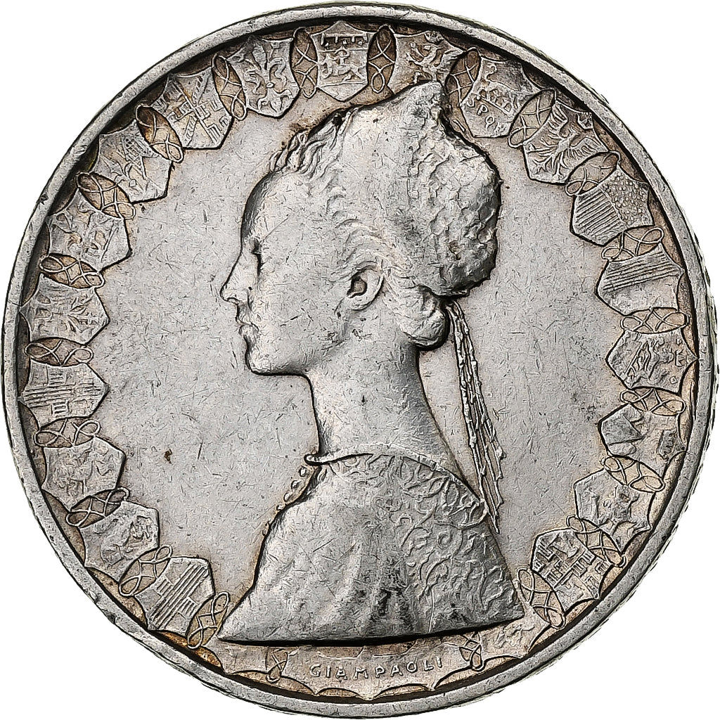 Munten, Italië, 500 Lire, 1958, Rome, ZF, Zilver, KM:98