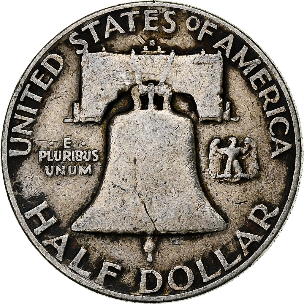 Vereinigte Staaten, Half Dollar, Franklin Half Dollar, 1954, U.S. Mint, Silber