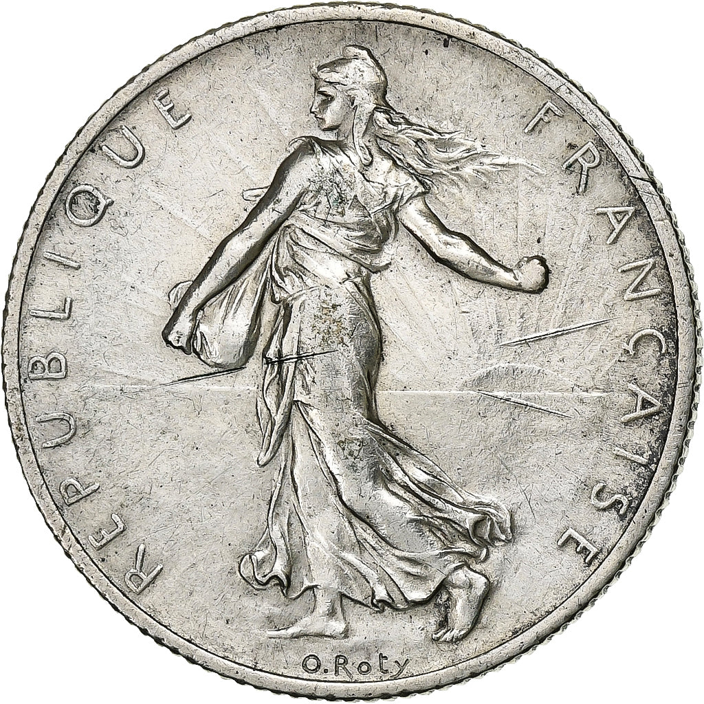France, Semeuse, 2 Francs, 1912, Paris, VF(20-25), Silver, KM:845.1, Gadoury:532