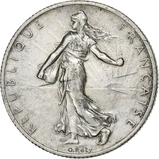 France, Semeuse, 2 Francs, 1912, Paris, VF(20-25), Silver, KM:845.1, Gadoury:532