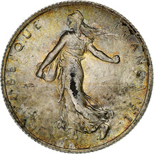 France, Semeuse, 2 Francs, 1917, Paris, SUP, Argent, KM:845.1, Gadoury:532