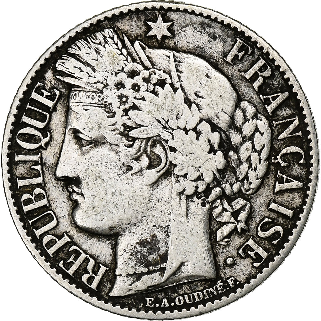 France, Cérès, Franc, 1895, Paris, VF(30-35), Silver, KM:822.1, Gadoury:465a