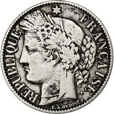France, Cérès, Franc, 1895, Paris, VF(30-35), Silver, KM:822.1, Gadoury:465a
