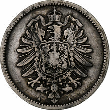 GERMANIA - IMPERO, Wilhelm I, Mark, 1873, Berlin, MB+, Argento, KM:7