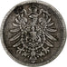 GERMANY - EMPIRE, Wilhelm I, Mark, 1875, Hambourg, Silber, S+, KM:7