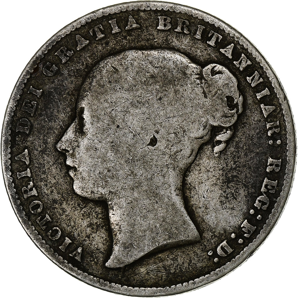 Coin, Great Britain, Victoria, Shilling, 1867, VF(20-25), Silver, KM:734.3