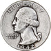 United States, Washington Quarter, 1942, Philadelphia, KM:164, TB