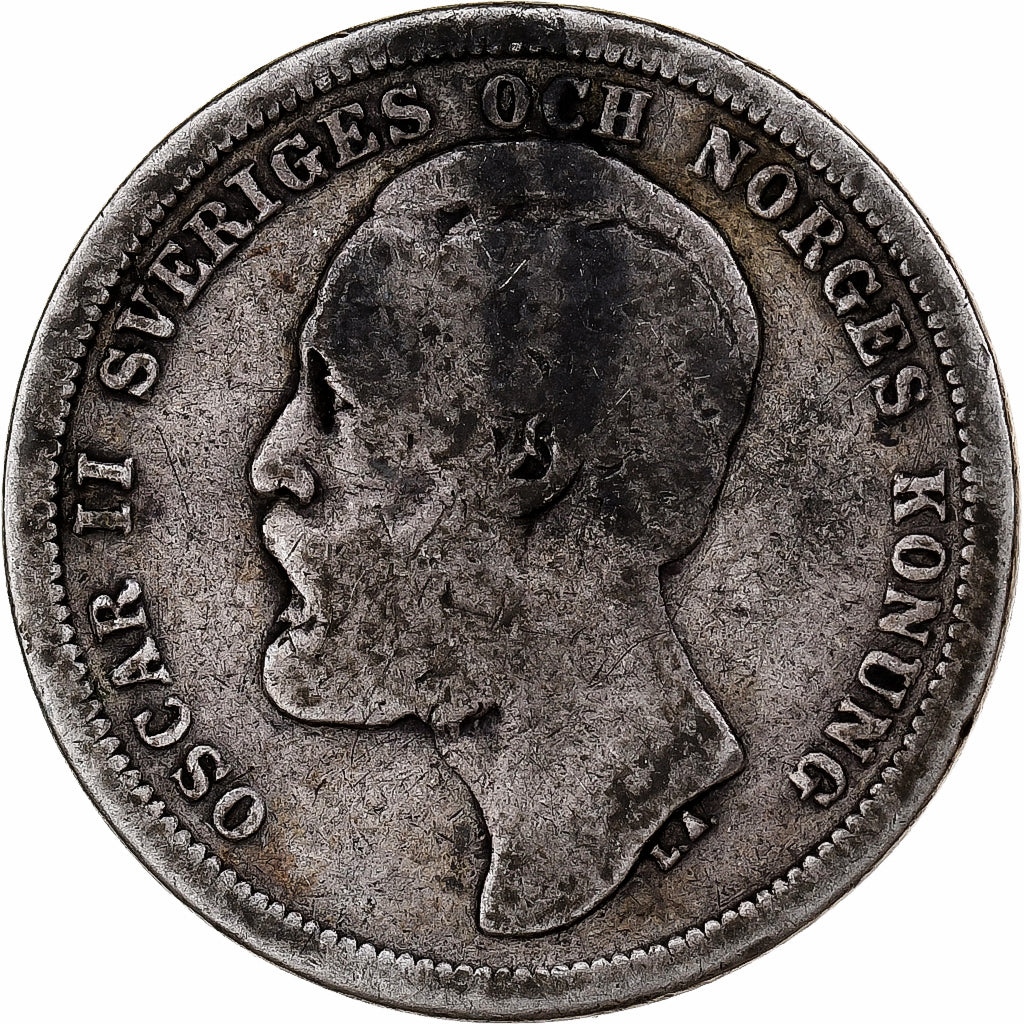 Schweden, Oscar II, Krona, 1881, Silber, S, KM:747