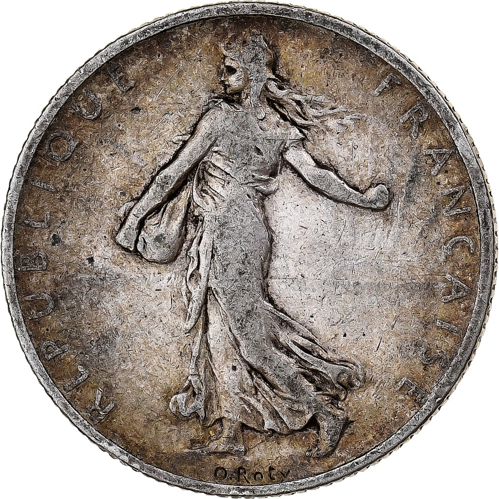 Moneta, Francia, Semeuse, 2 Francs, 1902, MB+, Argento, Gadoury:532