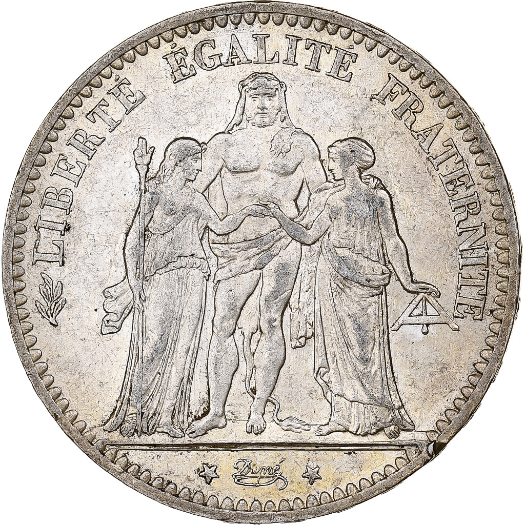 Francia, Hercule, 5 Francs, 1875, Paris, MBC+, Plata, KM:820.1, Gadoury:745a