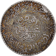 Marocco, Yusuf, Rial, 10 Dirhams, 1912/AH1331, bi-Bariz, Argento, SPL, KM:33