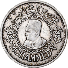 Morocco, Mohammed V, 500 Francs, 1956/AH1376, Paris, Silver, AU(50-53), KM:54