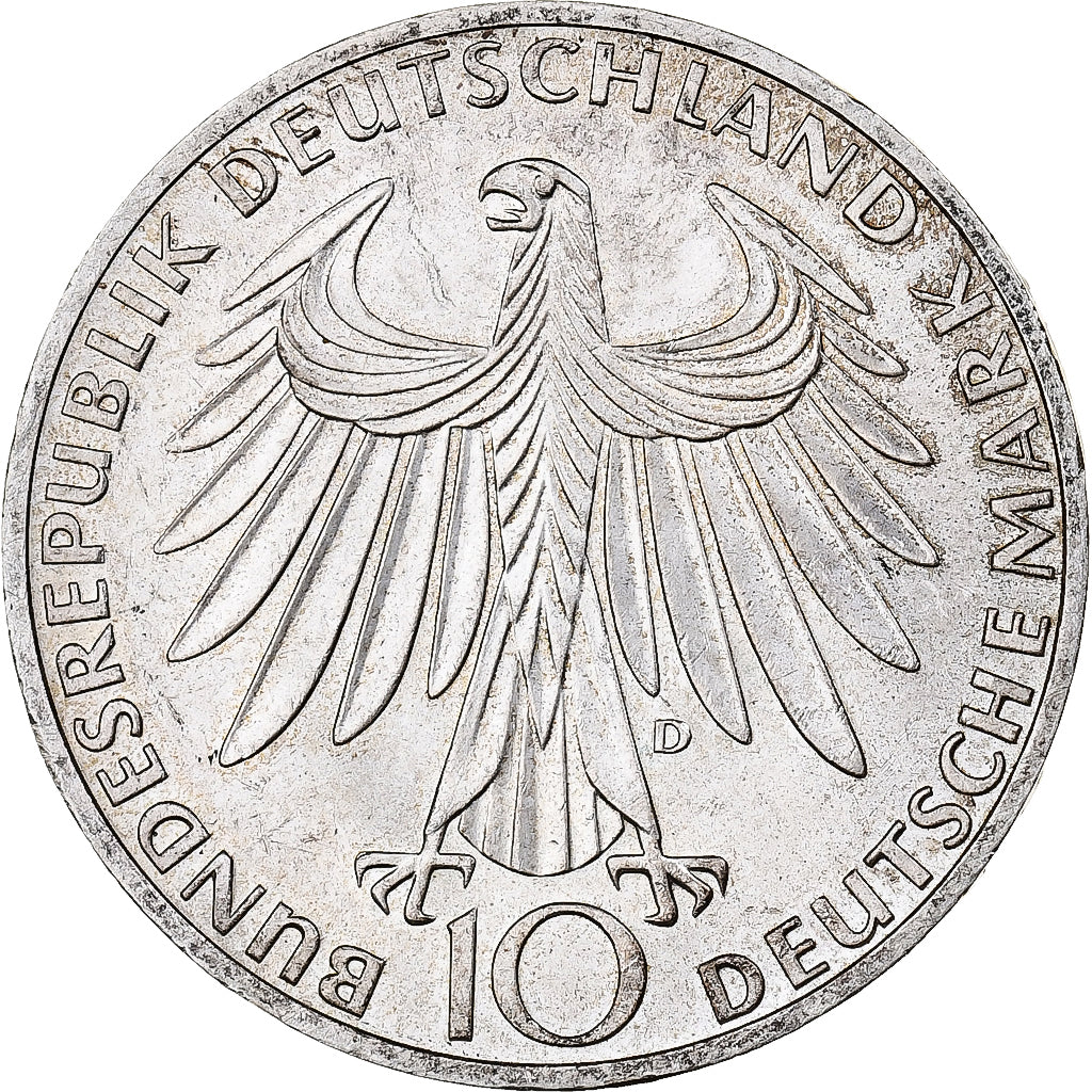 GERMANIA - REPUBBLICA FEDERALE, 10 Mark, Munich Olympics, 1972, Munich, Argento