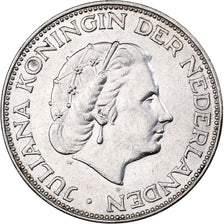 Moneta, Holandia, Juliana, 2-1/2 Gulden, 1961, EF(40-45), Srebro, KM:185