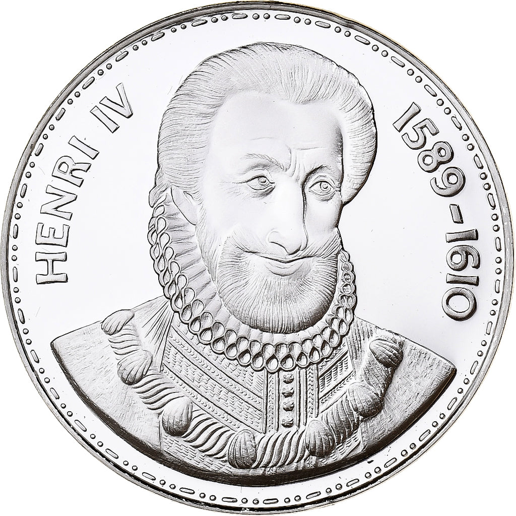 France, Medal, Roi de France, Henri IV, Silver, MS(65-70)