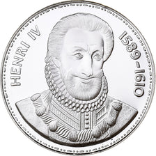 France, Medal, Roi de France, Henri IV, Silver, MS(65-70)