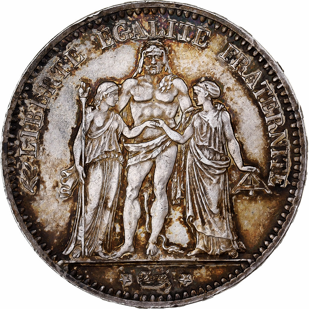 Frankreich, 5 Francs, Hercule, 1875, Paris, Silber, SS, Gadoury:745a, KM:820.1