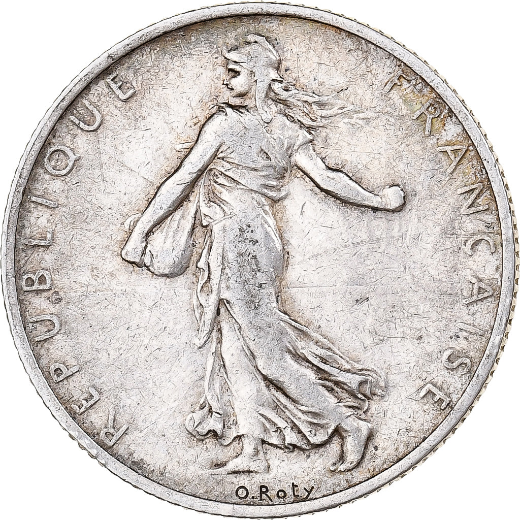 France, Semeuse, 2 Francs, 1912, Paris, VF(20-25), Silver, KM:845.1, Gadoury:532