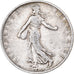France, Semeuse, 2 Francs, 1912, Paris, VF(20-25), Silver, KM:845.1, Gadoury:532