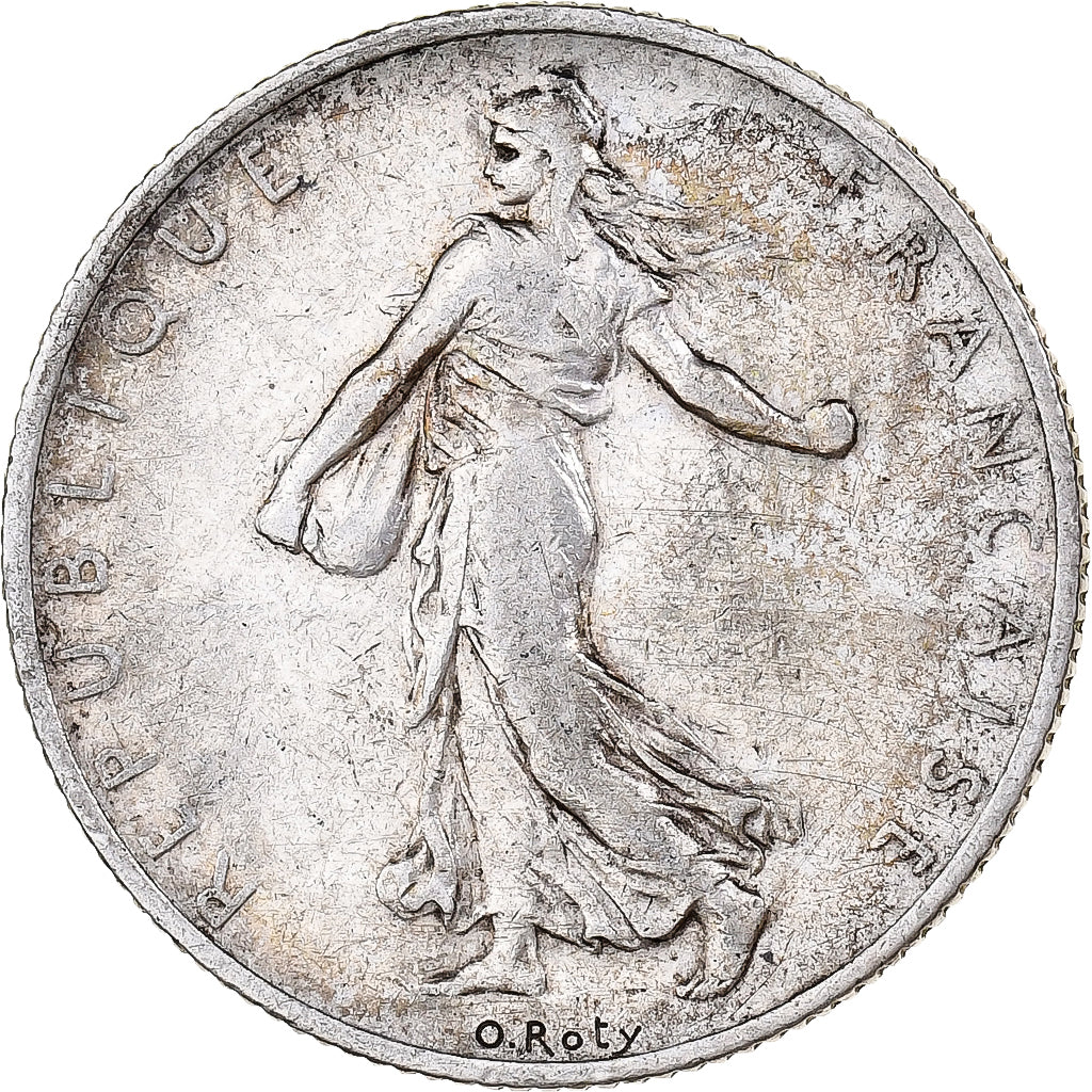 Francia, 2 Francs, Semeuse, 1910, Paris, Argento, MB+, Gadoury:532, KM:845.1