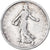 Francia, Semeuse, Franc, 1909, Paris, MB+, Argento, KM:844.1, Gadoury:467, Le