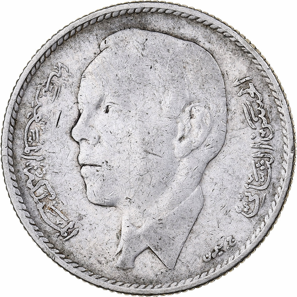 Marokko, al-Hassan II, 5 Dirhams, 1965, Paris, EF(40-45), Silver, KM:57