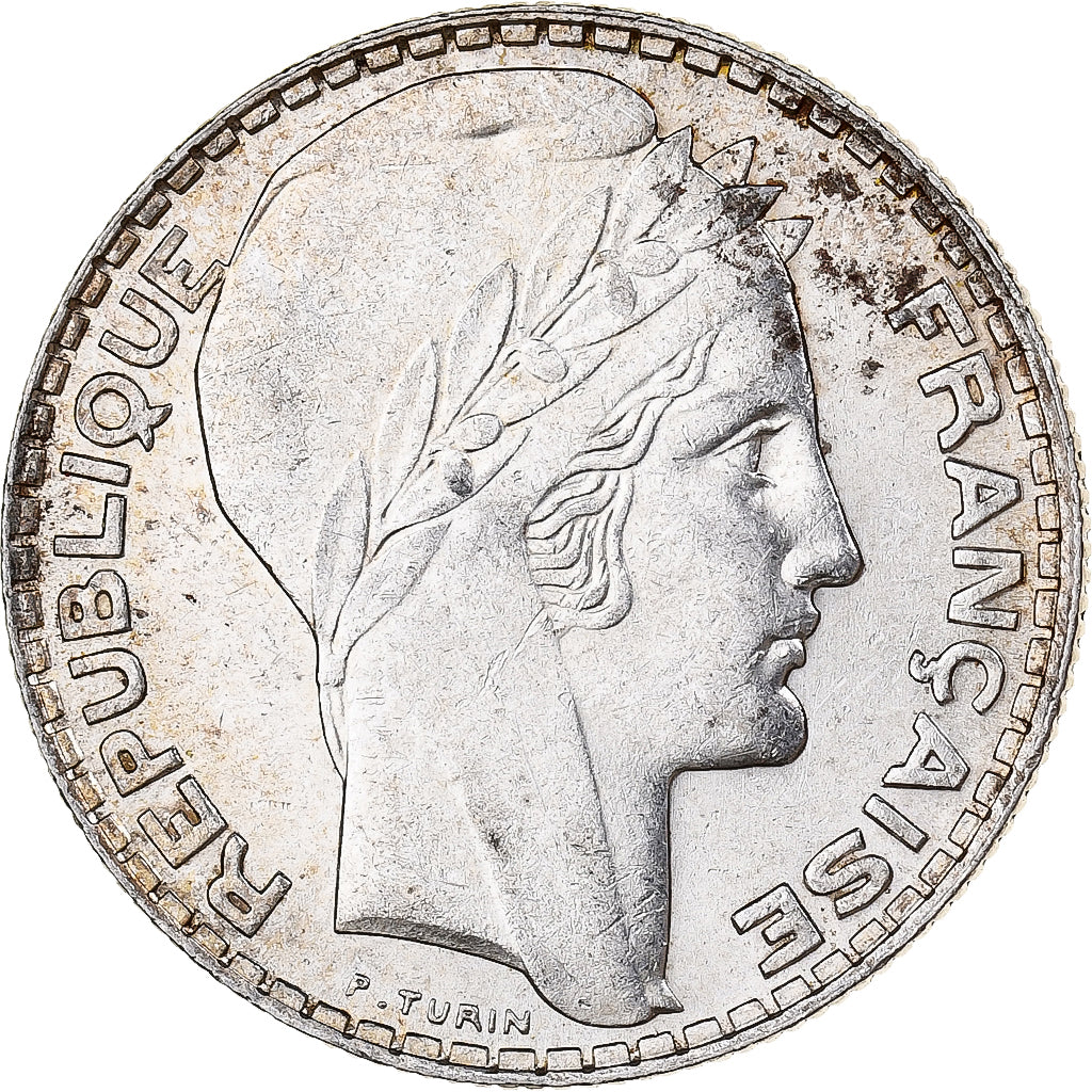 Frankrijk, 10 Francs, Turin, 1939, Paris, Zilver, PR, Gadoury:801, KM:878
