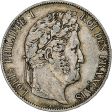 Coin, France, Louis-Philippe, 5 Francs, 1847, Paris, VF(30-35), Silver