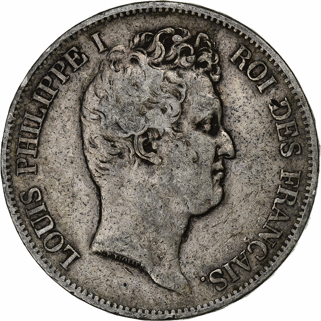 France, Louis-Philippe, 5 Francs, 1830, Paris, TB, Argent, KM:737.1, Gadoury:675